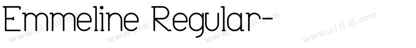Emmeline Regular字体转换